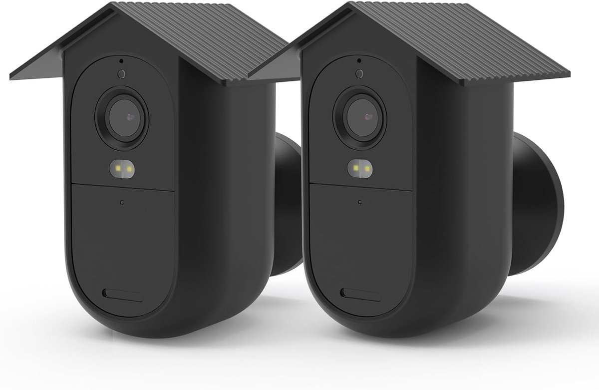 Siliconen hoes compatibel met Arlo Essential 2, waterdicht, zacht, licht, duurzaam siliconen hoesje, 2 stuks (camera niet inbegrepen)