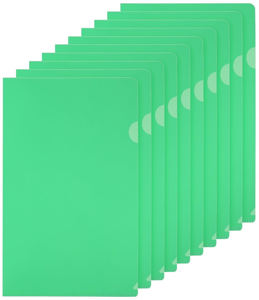 Omgoods - L Type Folders 50 Pack - A4 Plastic File Project Bags