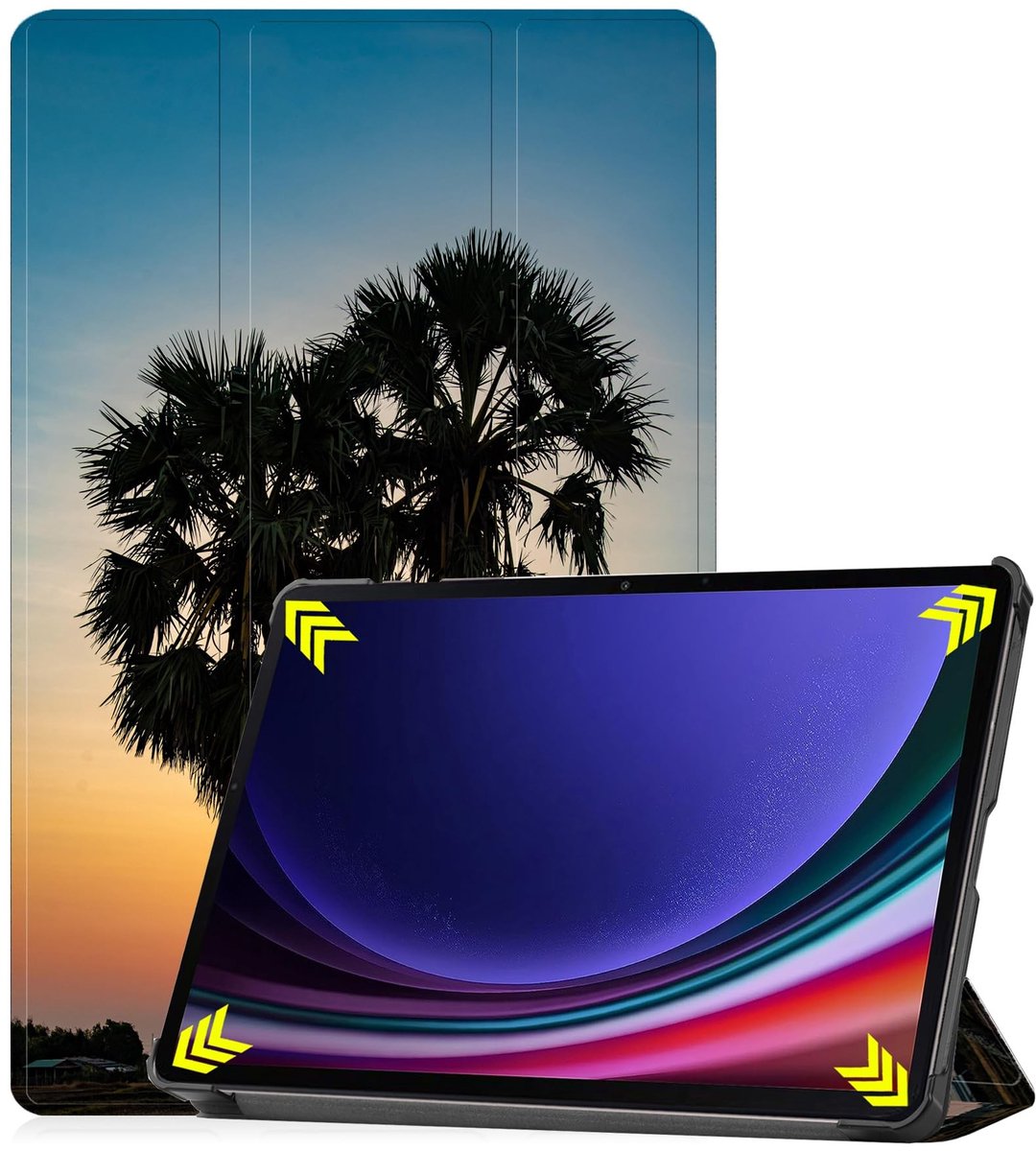 Omgoods - Smart Cover Hoes voor Samsung Galaxy Tab S9 FE Plus+ 2023 - Beschermende Flip Case