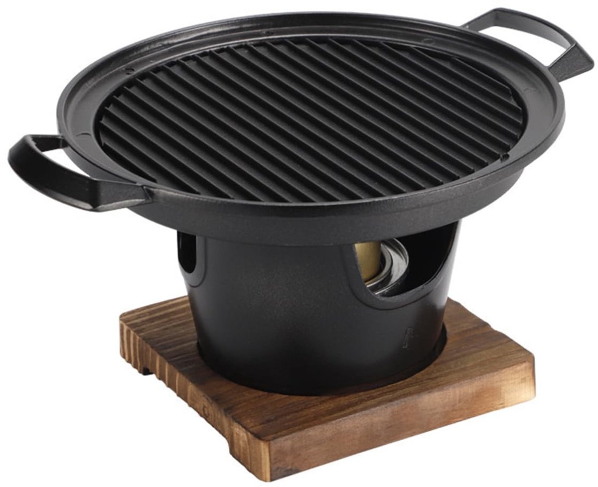 Omgoods - Mini Grill voor Binnen - Draagbare Houtskool Grill