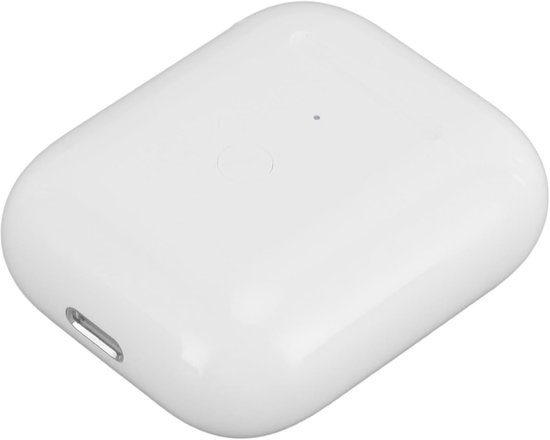 Oplaadetui voor IOS-oordopjes 1e en 2e Generatie, Ingebouwde 550mAh Batterijoplader, Vervanging met Bluetooth-koppelingssynchronisatieknop, Beschermhoes, Wit — afbeelding 5