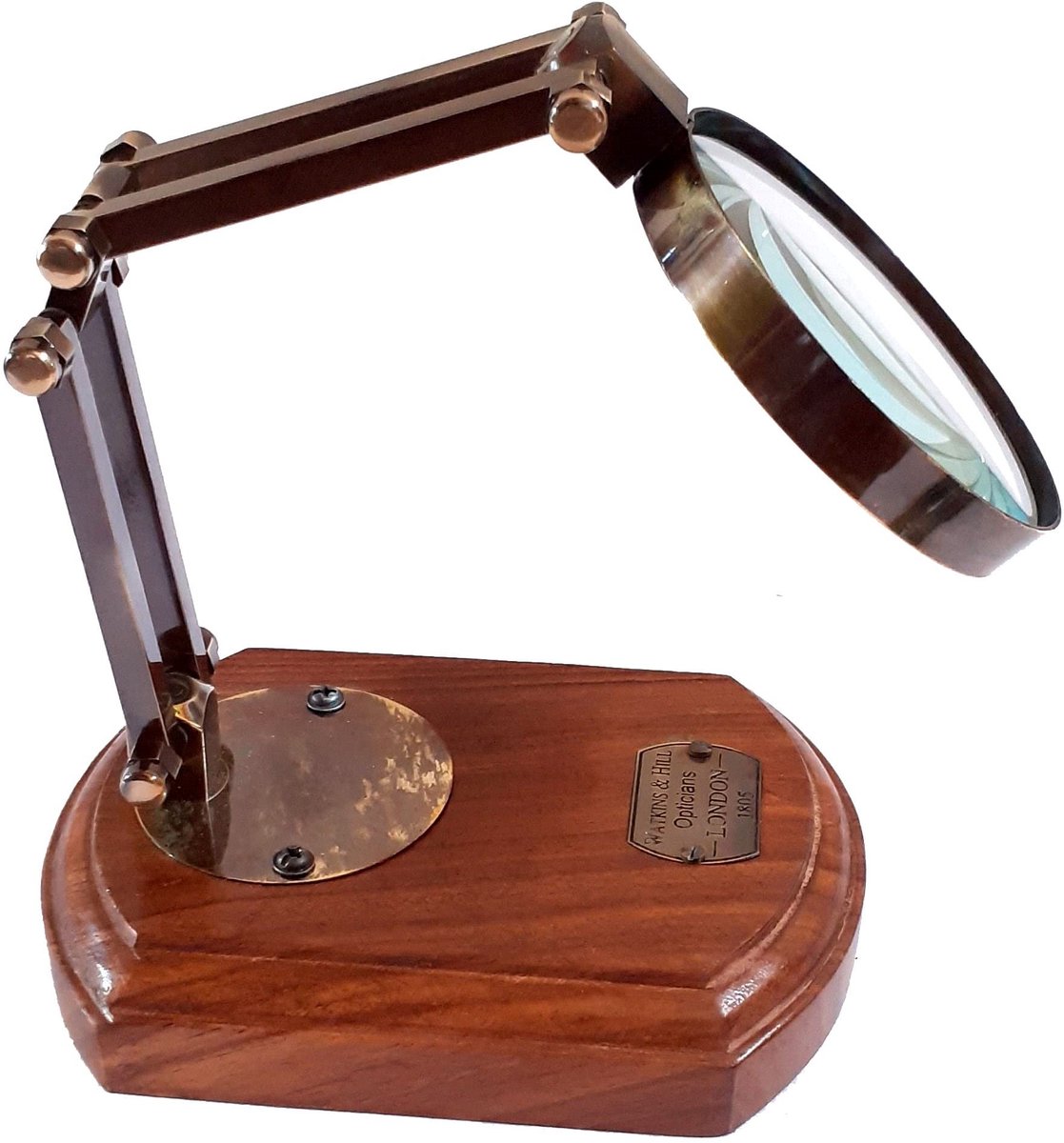 Omgoods - Vintage Stijl Bureau Magnifier - Nautical Brass Magnifier