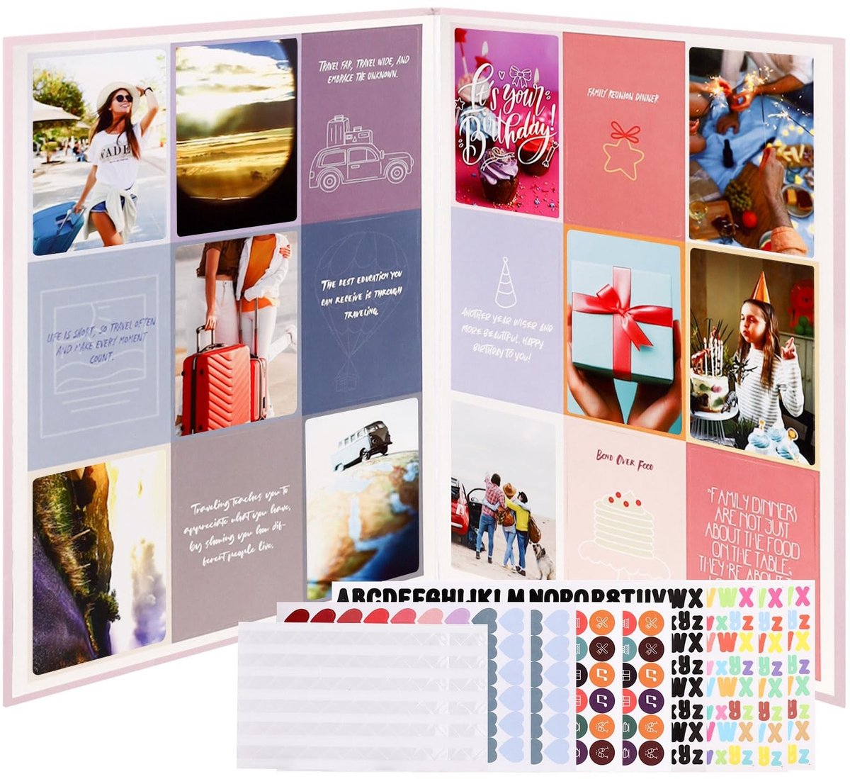 Omgoods - Vision Board Kit - Compleet Scrapbookmateriaal met 288 Kaarten