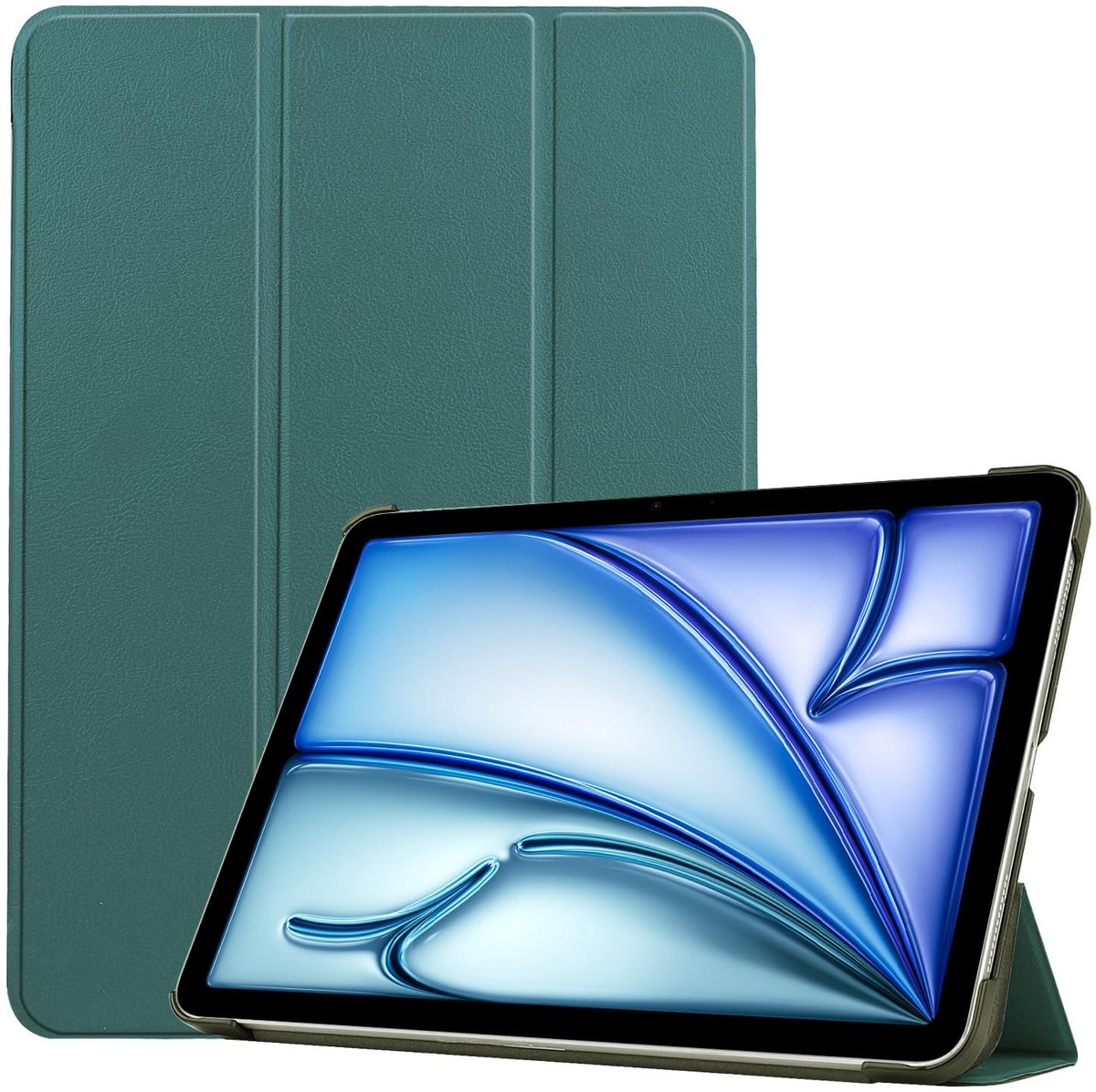 Omgoods - Smart Cover Case voor Apple iPad Air 10.9 2020/2022 - Groene Flip Case
