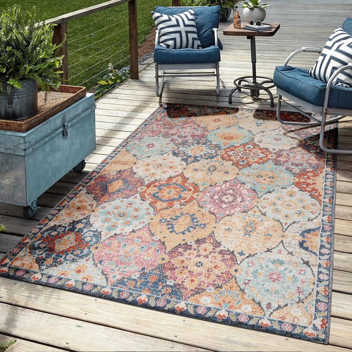 Omgoods - Mia's Teppiche Bliss - Robuust Buitenkleed - Weerbestendig en UV-Bestendig