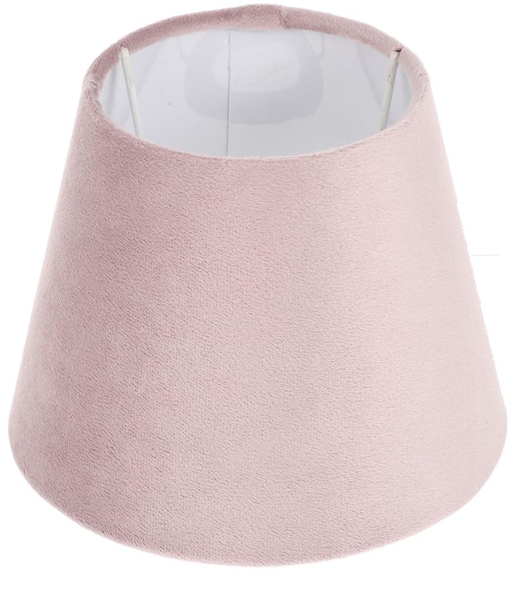 Omgoods - Fluwelen Lampenkap - Drum Lampenkap - Roze - Kandelaar Lampenkap - Geschikt voor Tafellampen en Kroonluchters