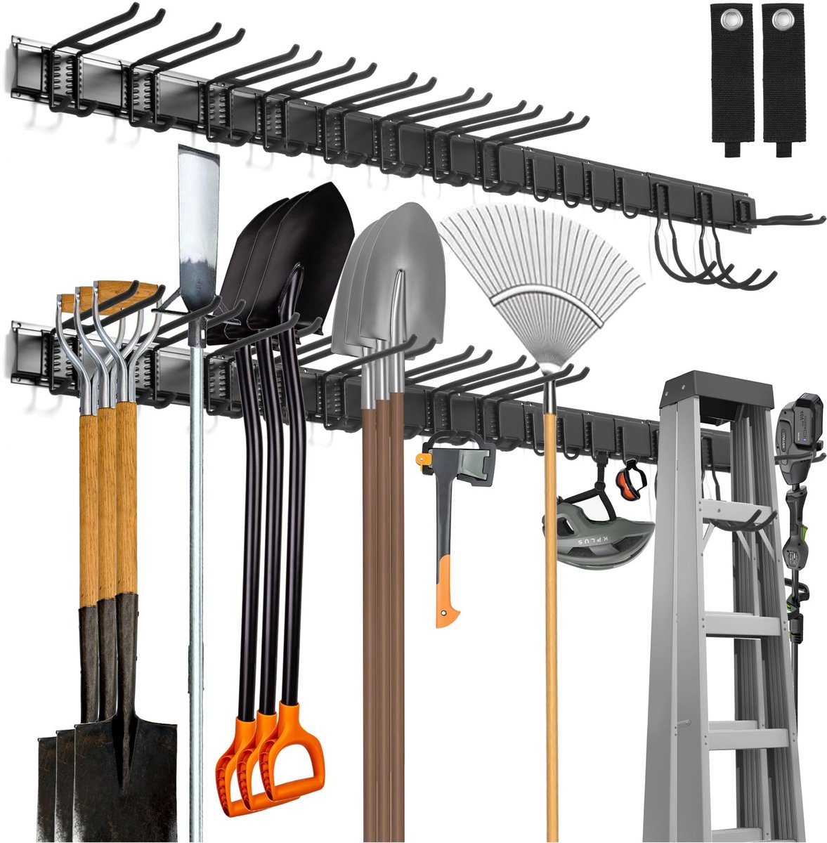 Omgoods - Wandgemonteerde Tool Organizer - Garage Opslag met 15 Haken