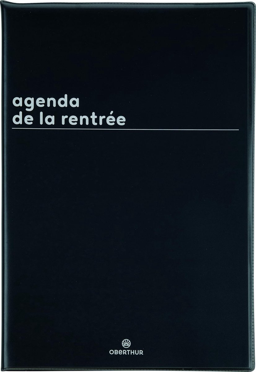 Omgoods - School Planner 2024-2025 | Zwarte PVC Kaft | 16 x 24 cm