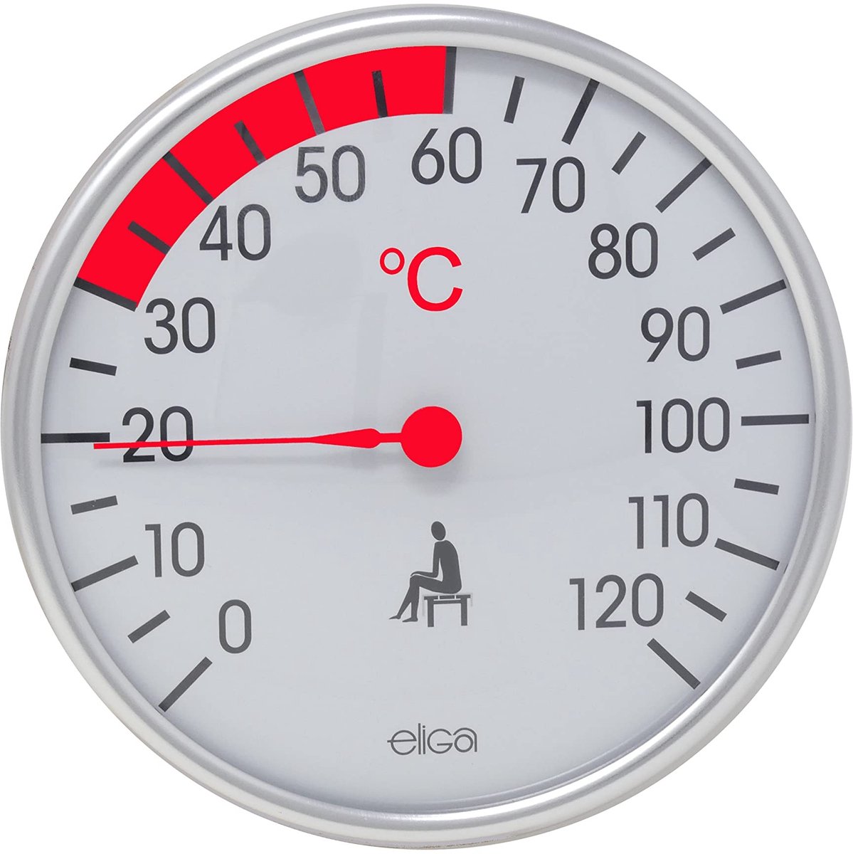 Omgoods - Eliga Thermometer 128mm voor Infrarood Cabin - Bimetallisch