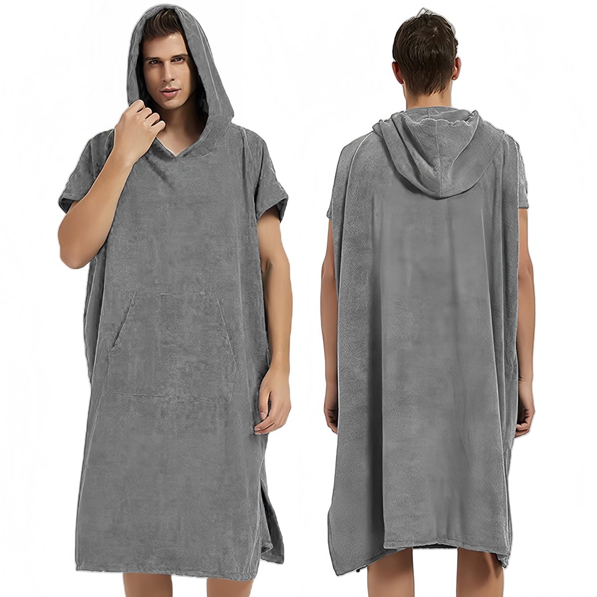 Omgoods - Unisex Microvezel Badponcho met Kap