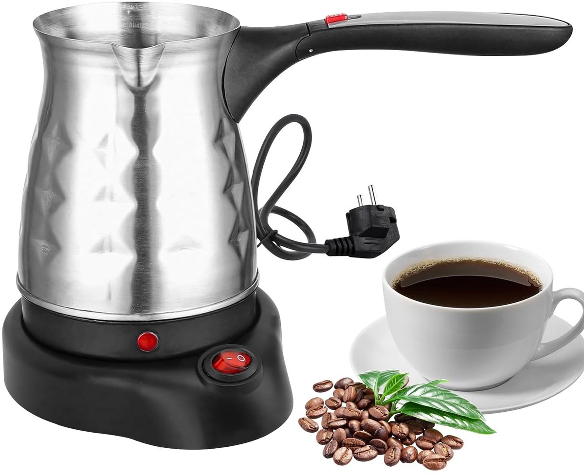 Omgoods - Elektrische Turkse Koffiezetter met Handvat - 500 ml