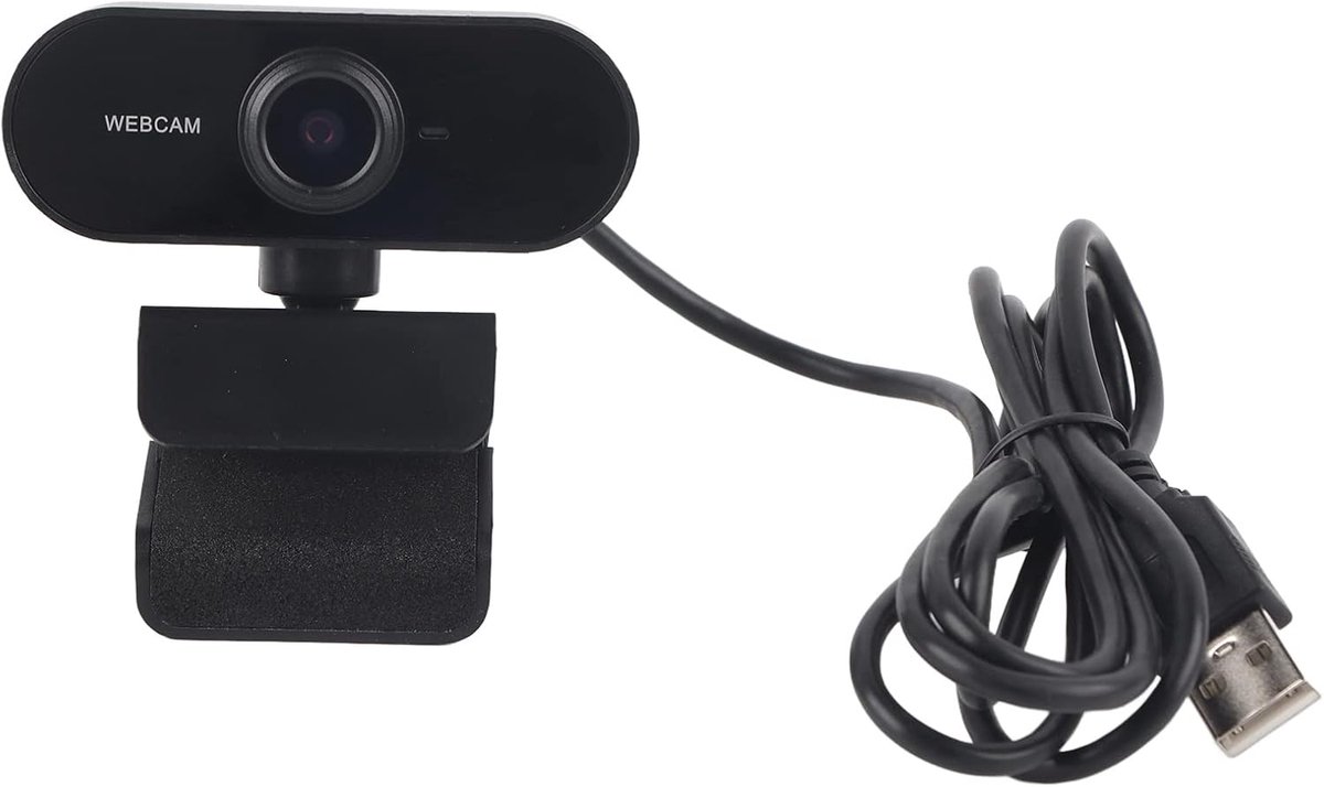 PC-camera 4MP Full HD - 4K gradenrotatie - met microfoon - ideaal voor videoconferenties - ShopVlot