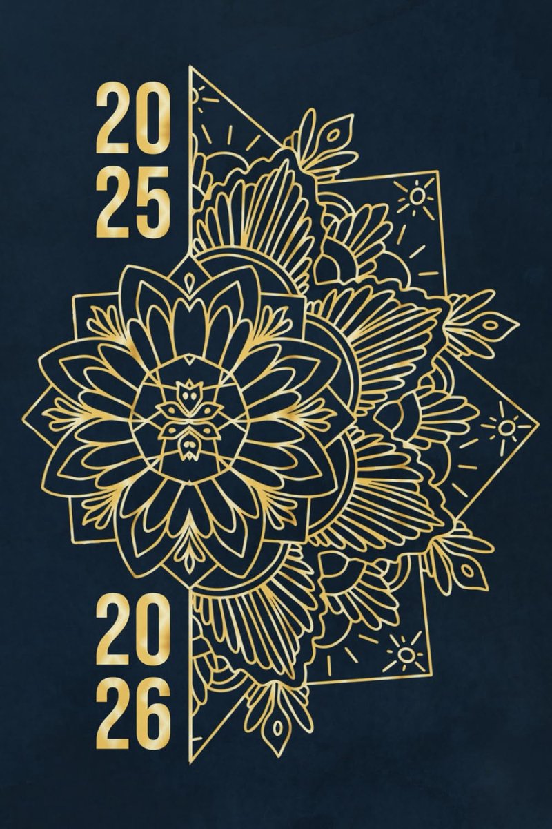 Agenda 2025 2026 - A6 formaat - Mandala Bleu Nuit & Or - Planning per week voor optimale organisatie - ShopVlot