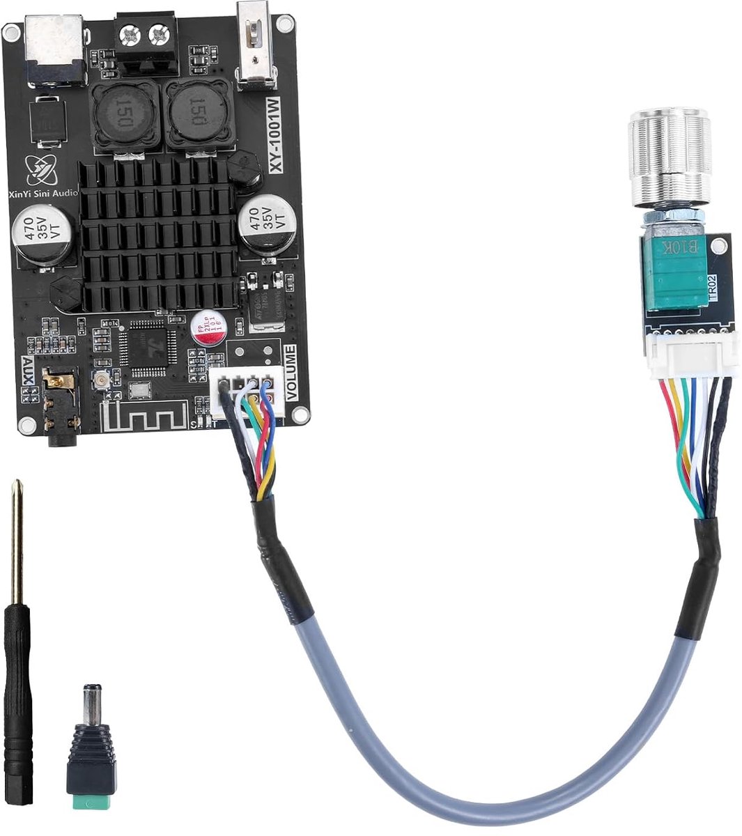 Bluetooth versterker module - TWS 100W mono - AUX USB Bluetooth - ideaal voor home theater - ShopVlot
