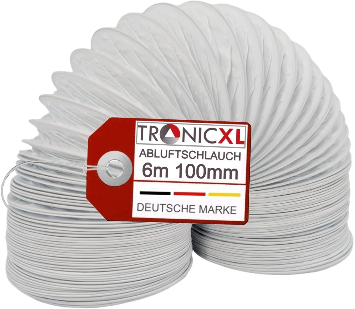 Omgoods - PVC Afvoerslang Ø 100 mm 6 Meter voor Droger en Airconditioning