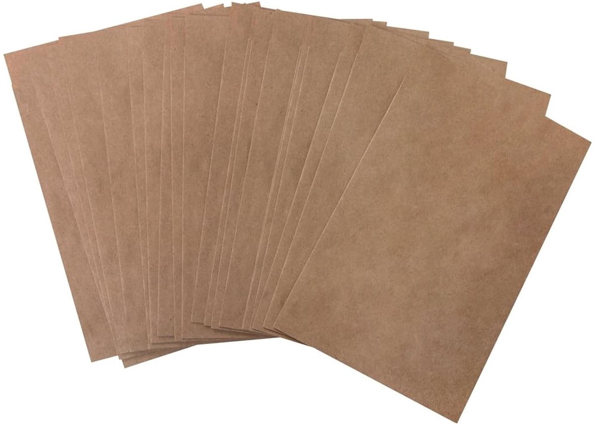Omgoods - Bruine Platte Papieren Tasjes - Pack van 100 - 13 x 18 cm