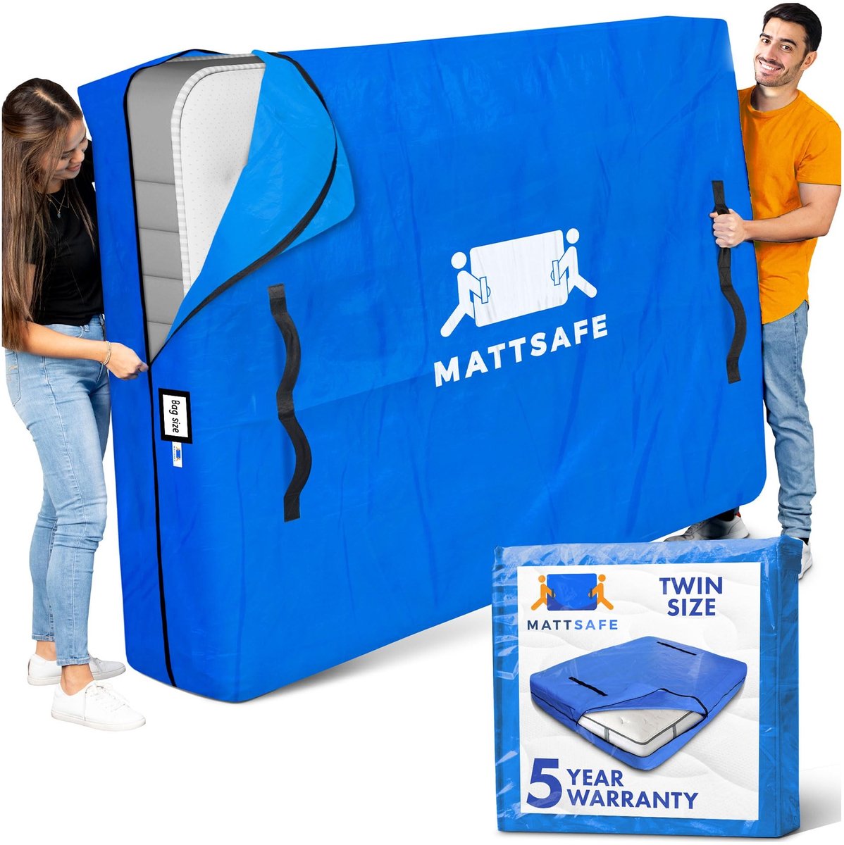 Omgoods - Heavy Duty Matrasbeschermers voor Verhuizing en Opslag - Twin Size