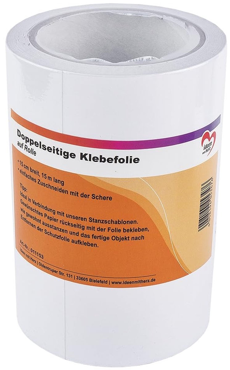 Omgoods - Dubbelzijdige Plakfolie op Spoel, 15 cm x 15 m