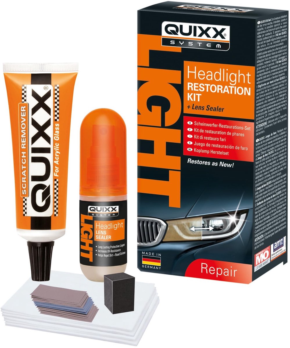 Omgoods - Headlight Restoration Kit - Complete set voor het herstellen van koplampen