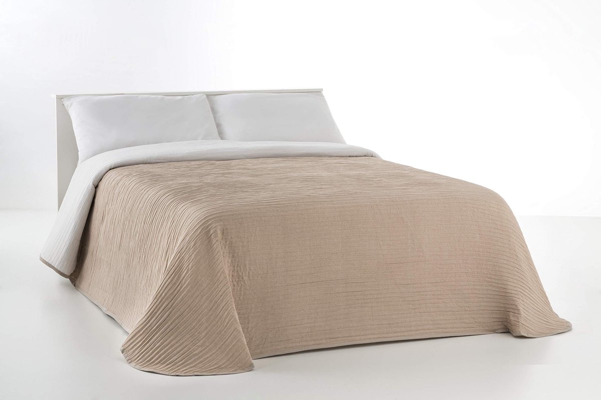 Omgoods - Bedspread 270x270cm - Beige Overgangsdeken voor Bed