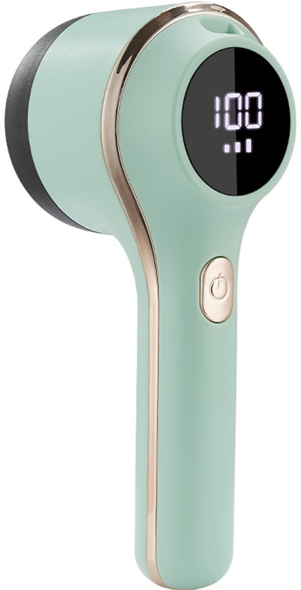 Elektrische Pluizenverwijderaar, Multifunctionele Trimmer met 6 Messen en 3 Snelheden, Digitaal Display, Geschikt voor Kleding, Meubels, Banken, Fauteuils en dekens （groente）.