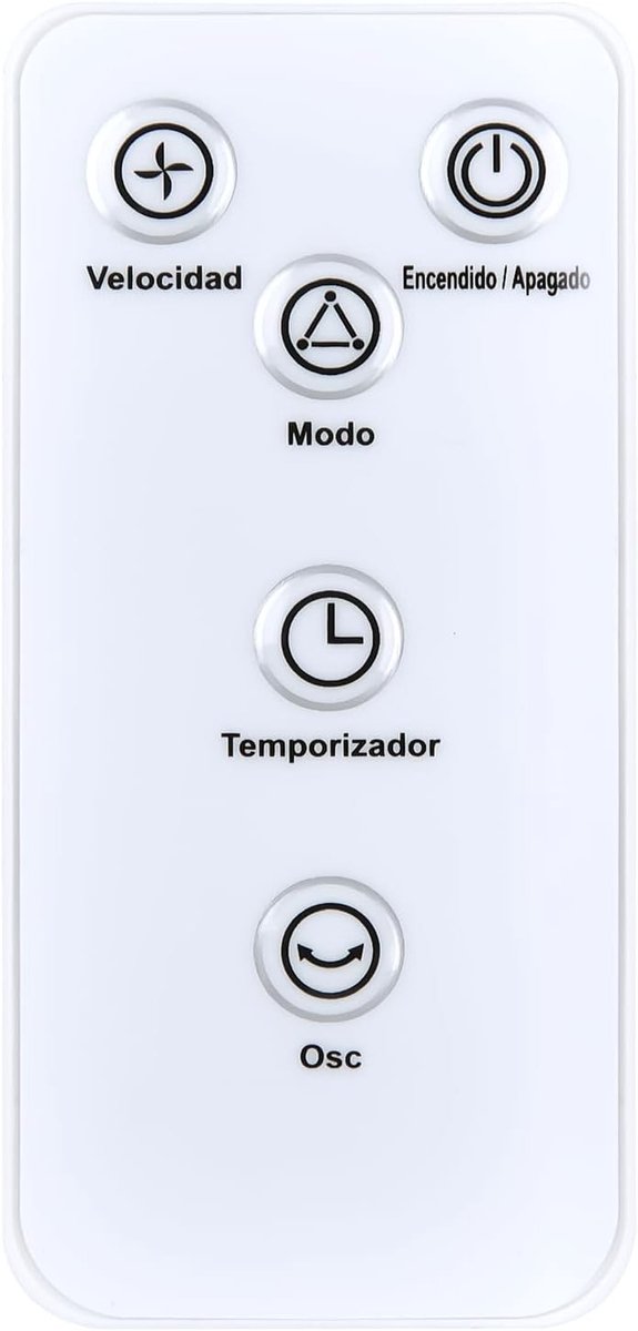Afstandsbediening voor wandventilator, geschikt voor Orbegozo WF 0242, eenvoudig in gebruik en draadloos