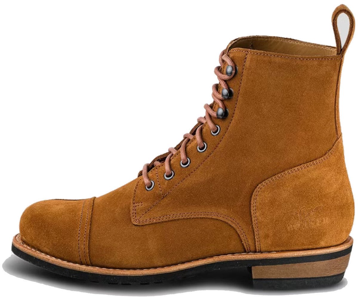 ROKKER Urban Rebel Crunchy Havana Rough Out Lichtbruine Motorlaarzen - Laars