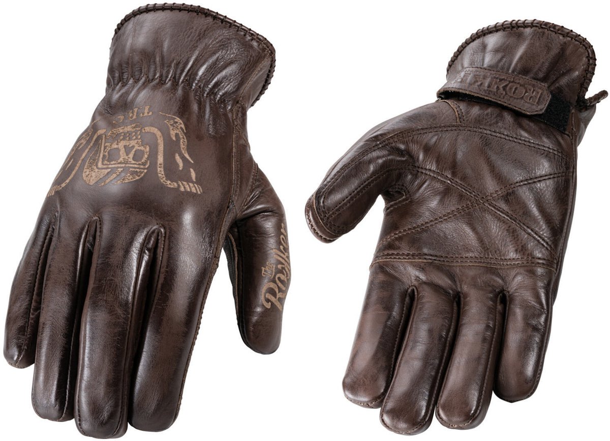 ROKKER Tattoo Ape Bruine Handschoenen - Handschoen