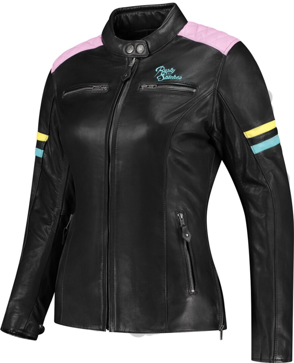 Rusty Stitches Joyce V2 Dames Motorfiets Leren Jas -