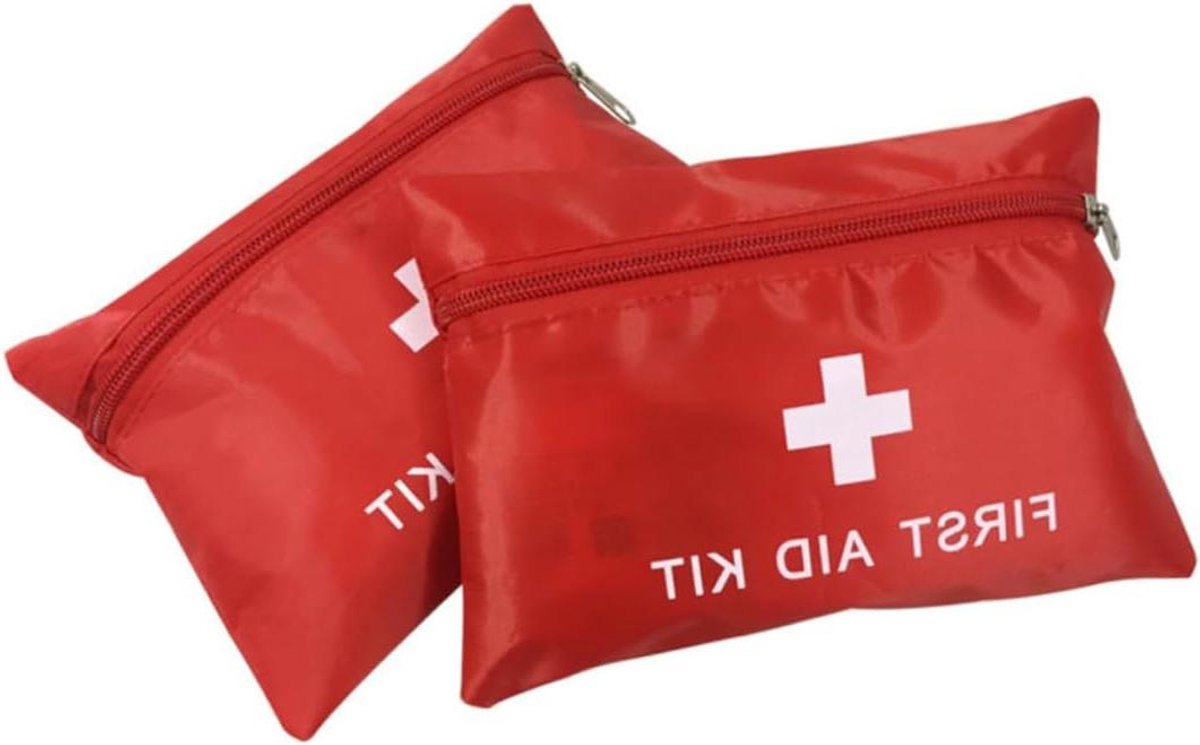 EHBO-medicijnpakketten - Ehbo-tas Ehbo-etui - Buitenactiviteiten - Compact en lichtgewicht - 16 x 11 cm - Rood