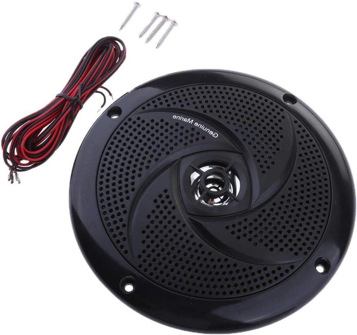Waterdicht Luidspreker Systeem - Marine Audio Set - Buiten Geluid - Rond Ontwerp - Standaard Maat - Zwart