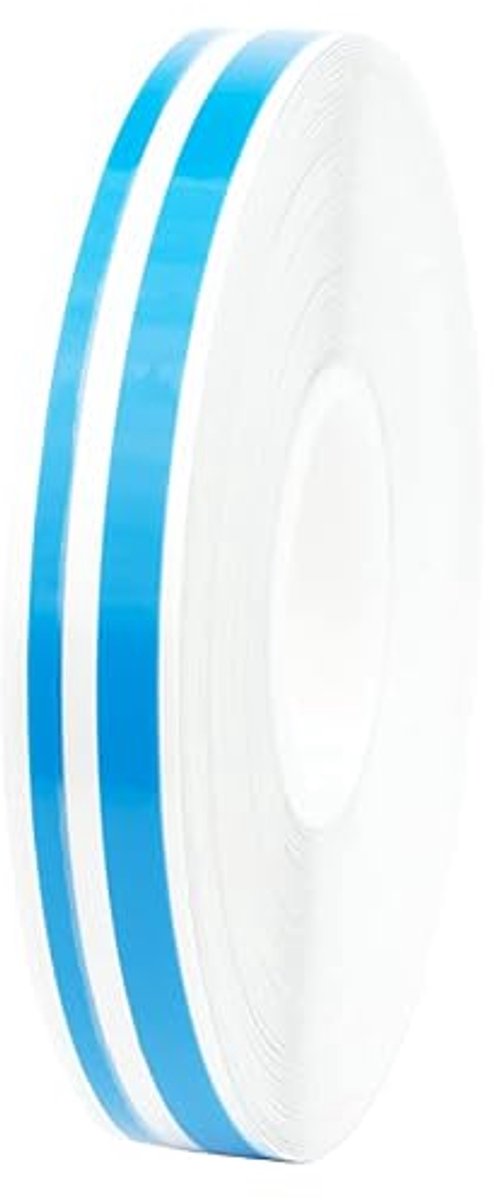(10 m) voor de auto, motorfiets, boot of om zelf te knutselen. Zelfklevende sierstrips, zijstrepen, lichtblauw, glans