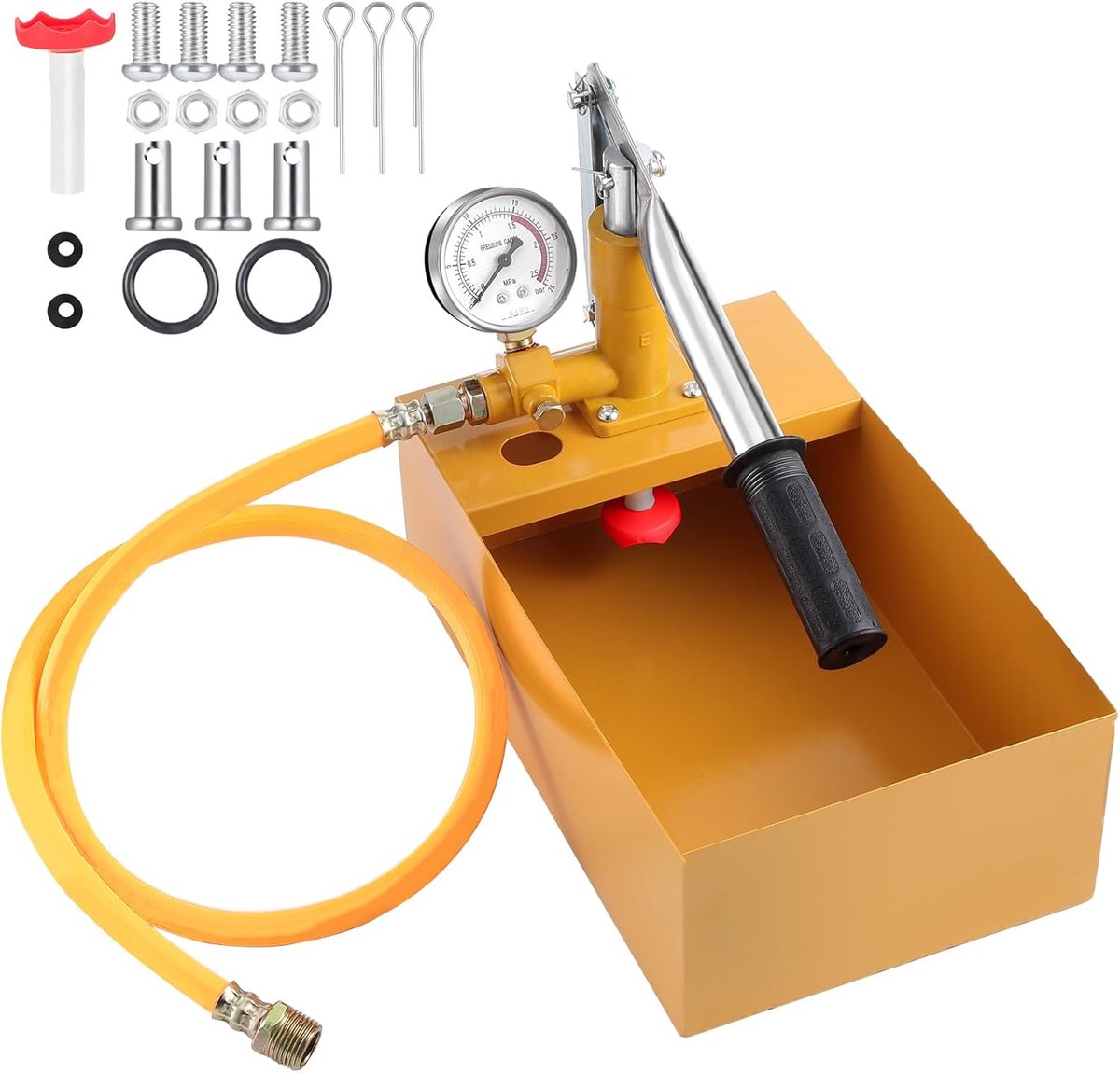 Waterdruk testpomp 1/2 inch - Aluminium - 25 kg - Nauwkeurige drukmeting - ShopVlot