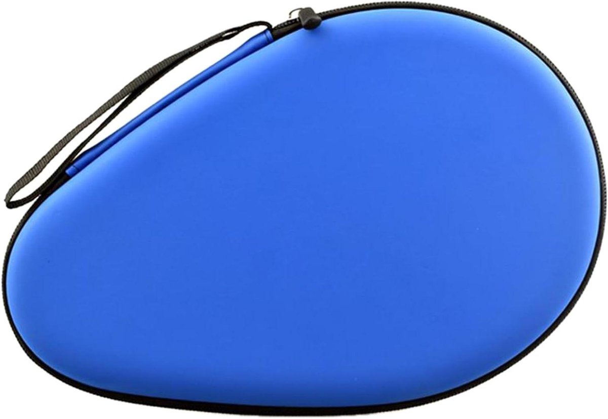 Tafeltennis Racketkoffer - Pingpong Tas - Sportuitrusting Opbergen - Waterdichte Ritssluiting - 28 x 18 x 4 cm - Blauw