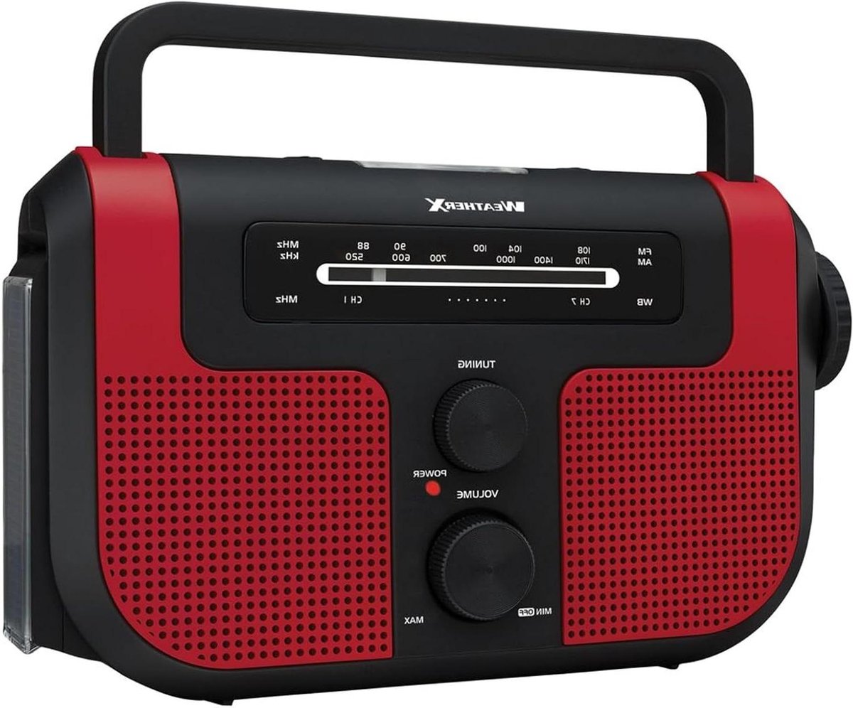 Noodradio met Zaklamp - Weerstation Radio - Noodsituaties Voorbereiding - Hand Crank Opladen