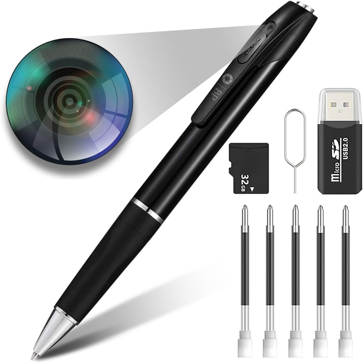 Spionage Camera Pen - Verborgen Camera - FULL HD 1080P - Ideaal voor discreet filmen - SnelShoppen