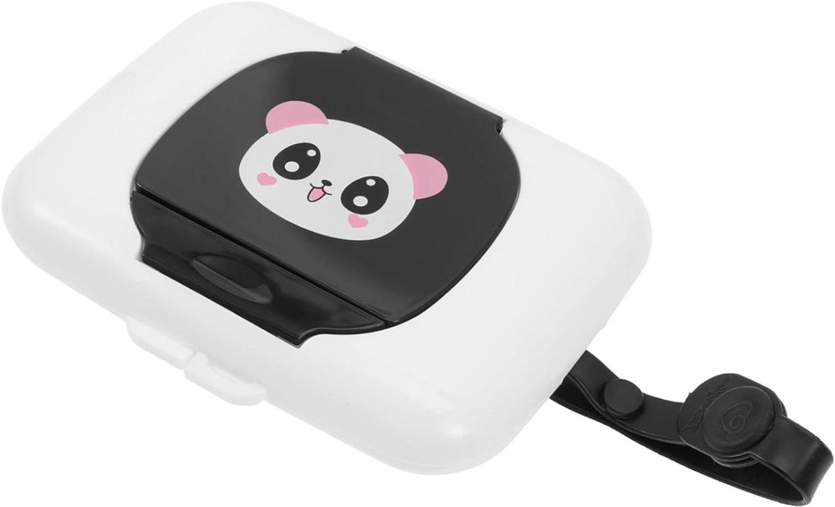 Babydoekjes Dispenser - Doekjeshouder Reizen - Babyverzorging Onderweg - Lichtgewicht en Draagbaar - 16 x 12 x 1.5 cm - Wit
