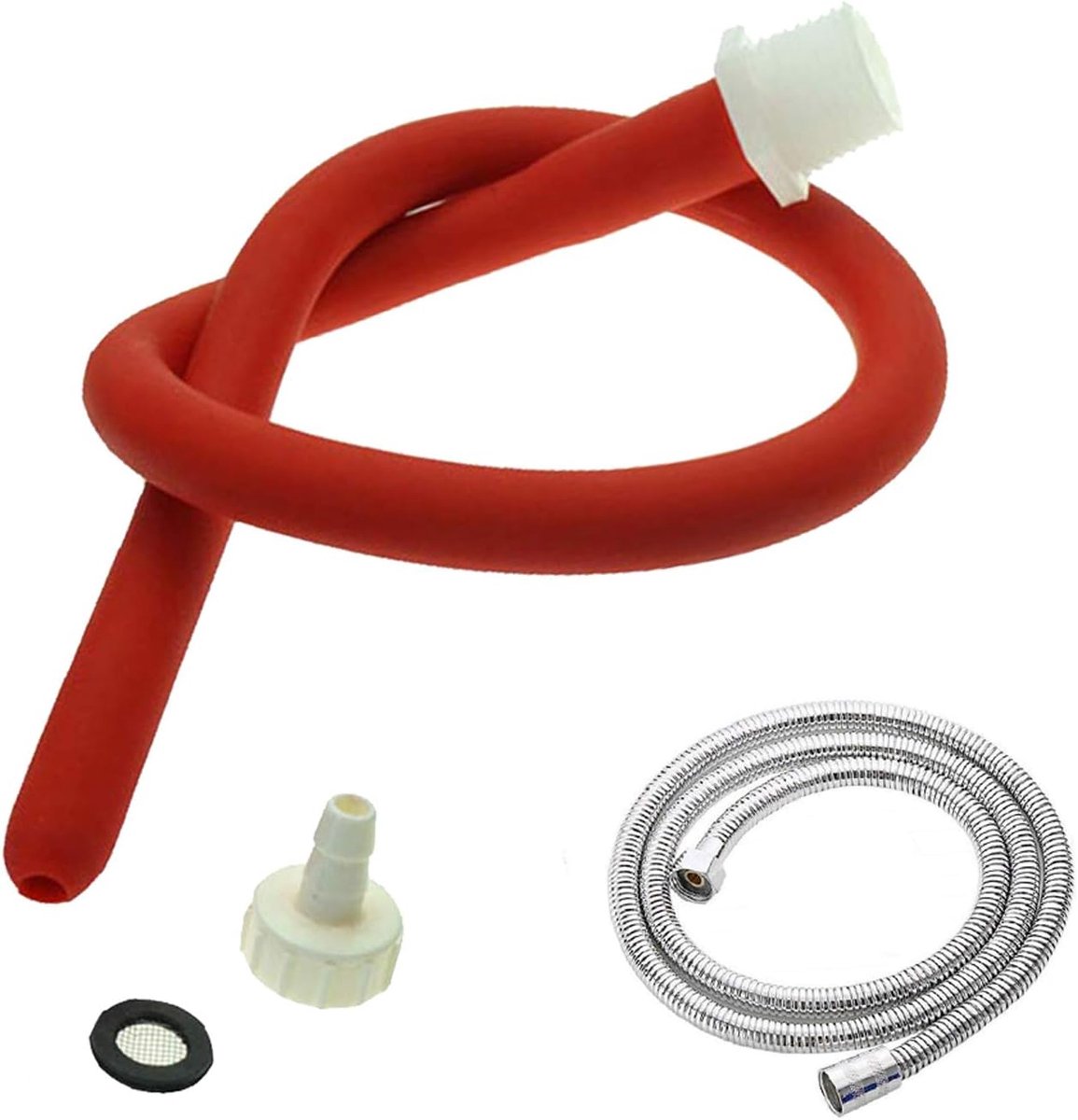 Flexibele inloopslang met mondstuk 50cm + 150cm - silicone - comfortabel - ondersteunt detoxificatie - ShopVlot