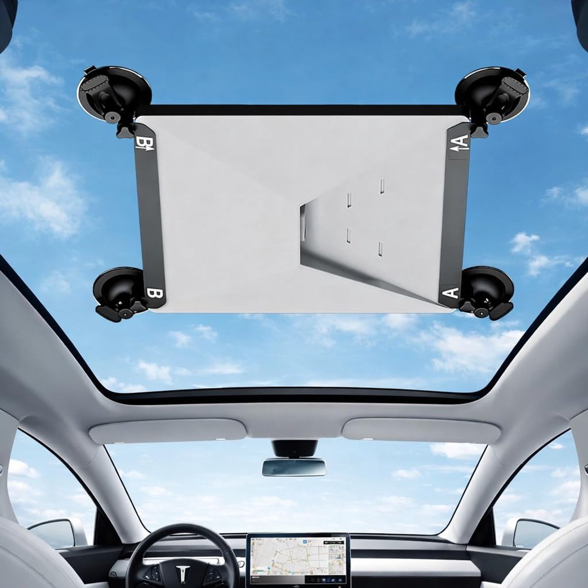 Zuignaphouder met Sterke Vacuümcups – Compatibel met Starlink Mini, Veilige Montage voor Autoruiten en Zonnedaken, Geschikt voor Auto’s, Campers, Boten en Roadtrips