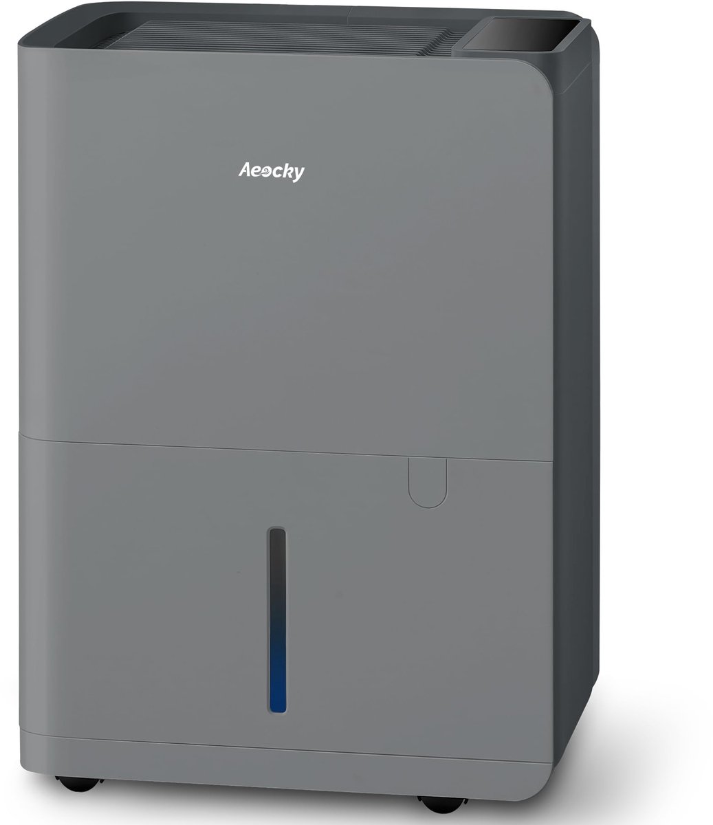 SnelShoppen - 25L/d Luchtontvochtiger met Wasdroogmodus en 2,7L Watertank voor Thuis, Badkamer, Kelder, en Woonkamer, Ideaal voor Vochtbestrijding
