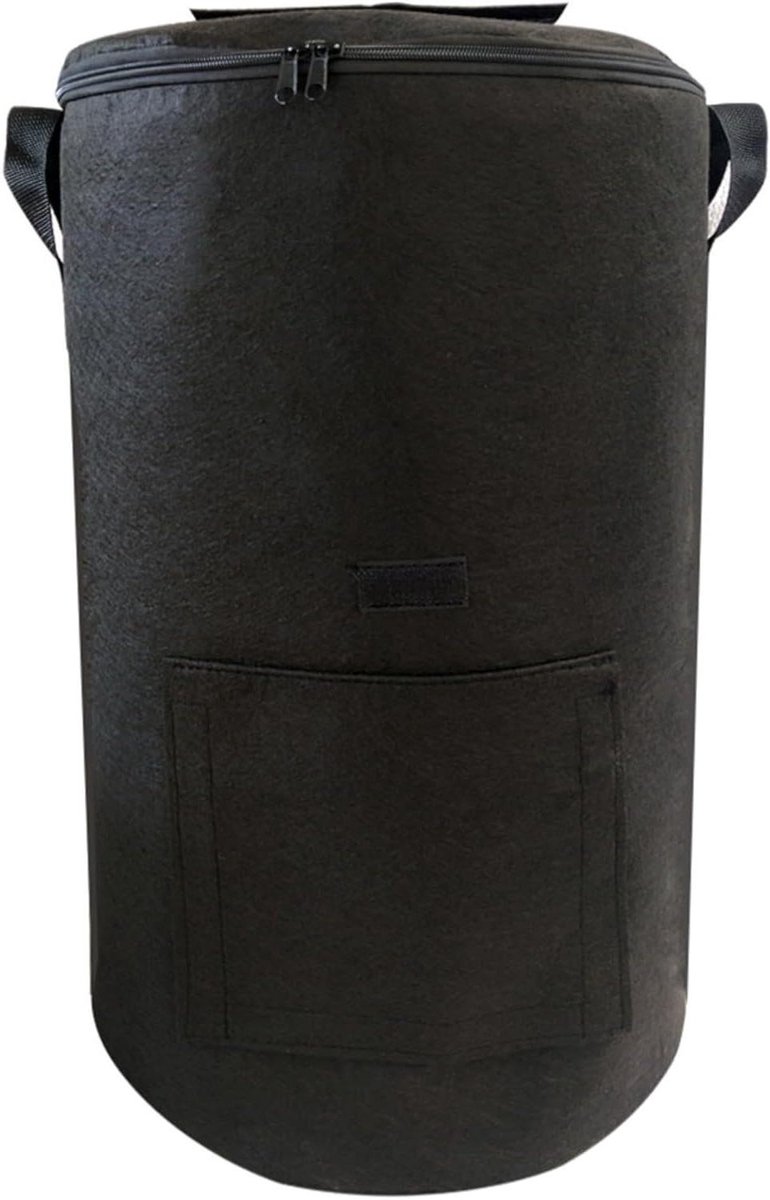 Compost Zak - Afvalzak Tuin - Composteren Afval - Ondersteunt Fermentatie - 45x80cm - Zwart