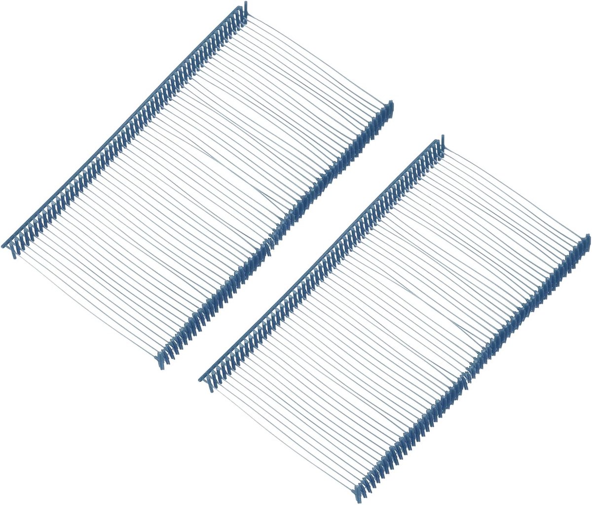 Veiligheidsdraden voor etiketten, plastic tagging vasteners hangetiketten met draad nietdraden voor kledingprijs etikettering bars 50 mm/1,97 inch, 1500 stuks donkerblauw