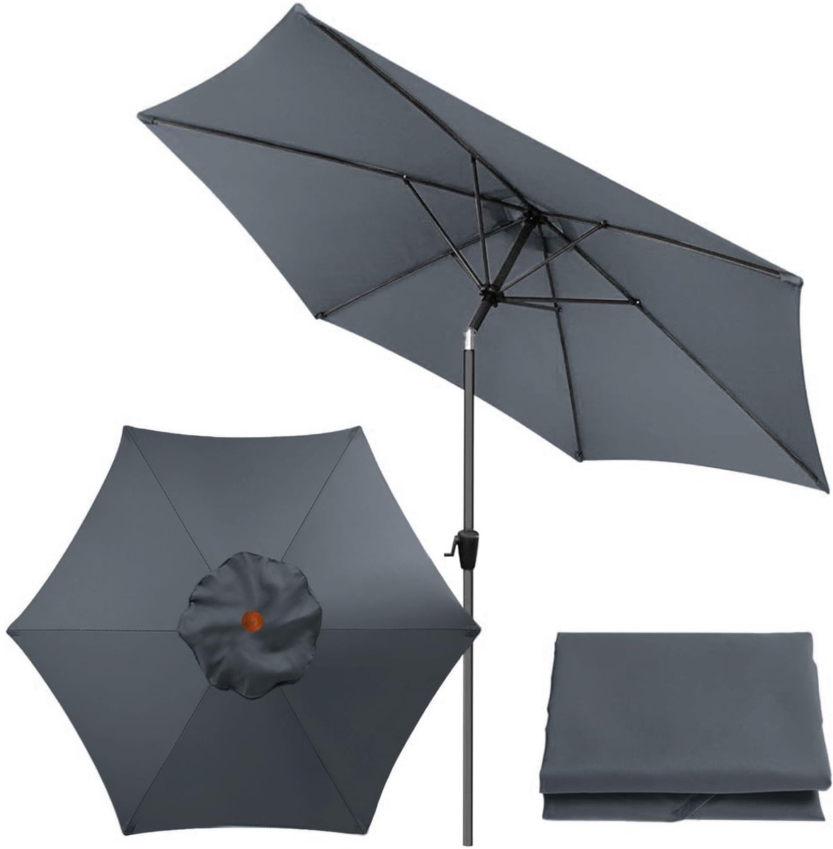 Omgoods - Vervangende Parasolhoes 3m Waterdicht en UV-Bescherming