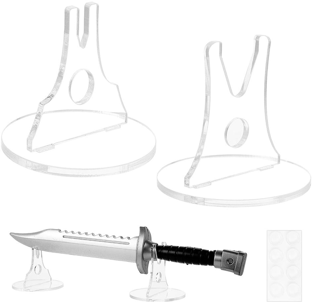 Omgoods - Messenstandaard van Acryl - Verstelbare Messenhouder voor Keuken