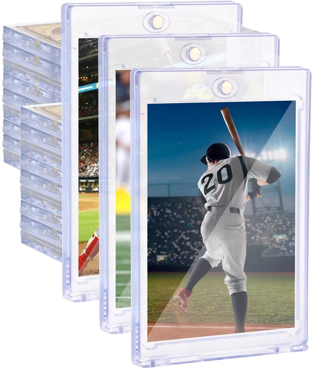 Omgoods - 25 Pcs Magnetische Trading Card Beschermhoezen - Geschikt voor Sport- en Kaarten