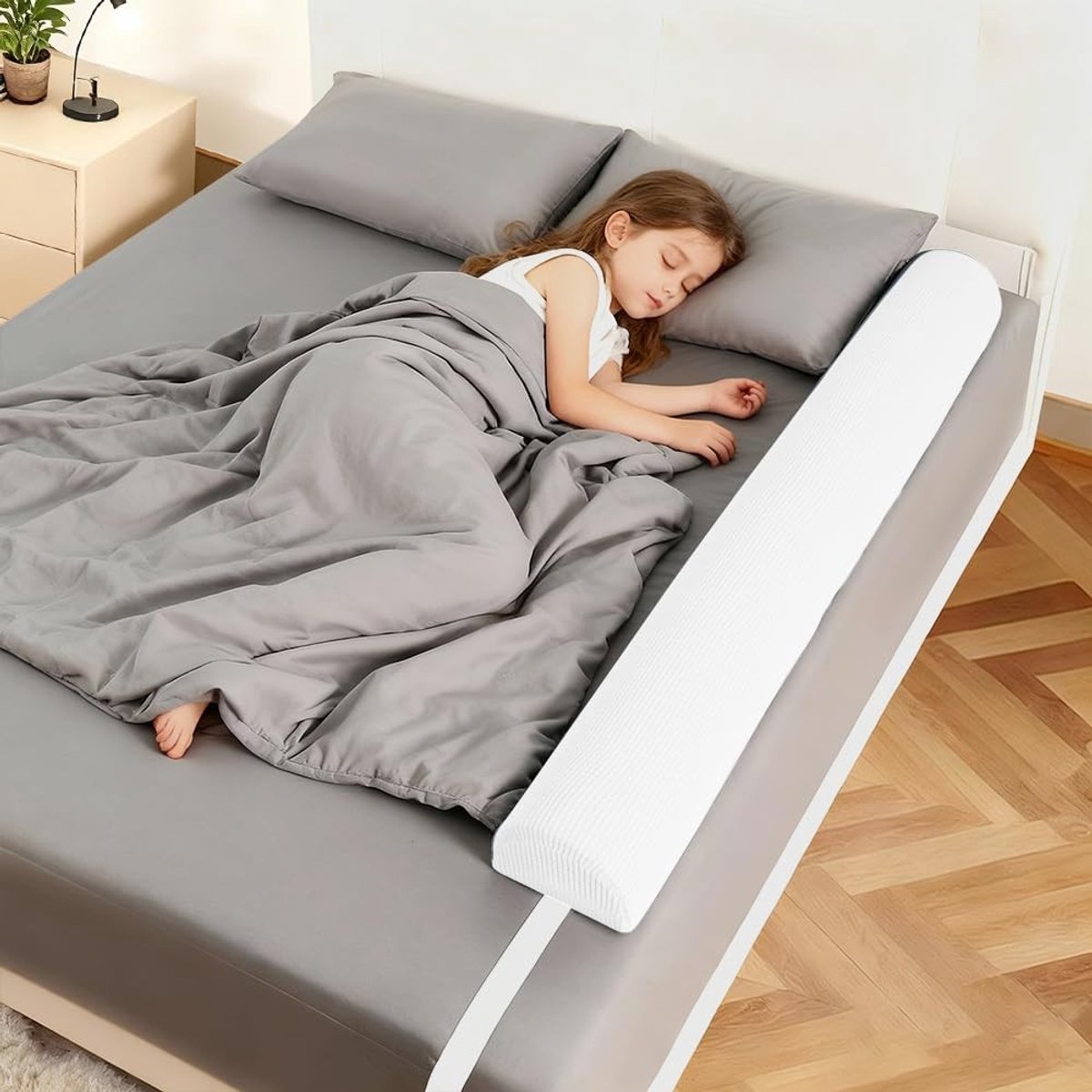 Omgoods - Safety Barrier voor Kinderbedden - Foam Bescherming en Draagbare Bedreling
