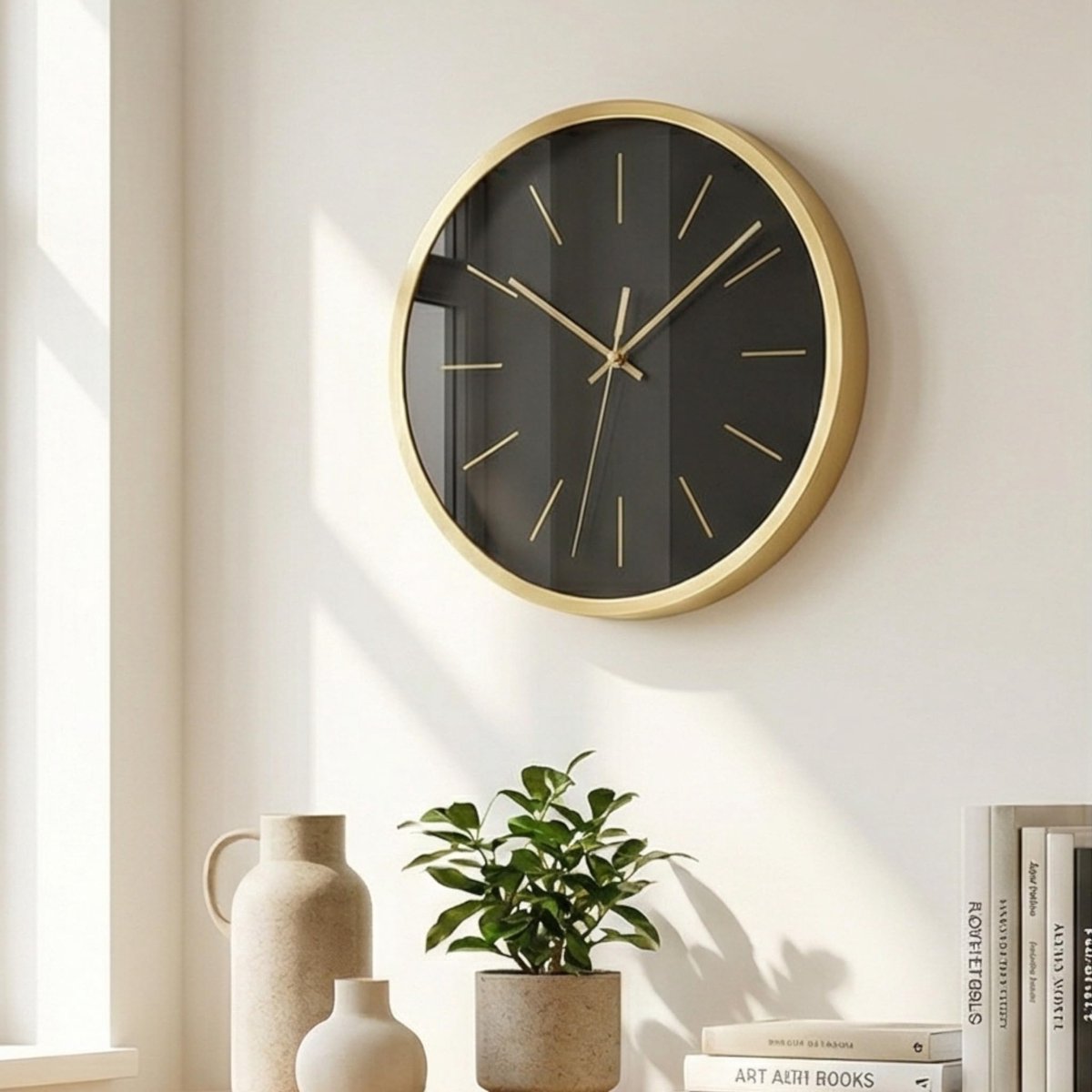 Omgoods - Stille Kwartsklok Ø 25 cm met Scandinavisch Design