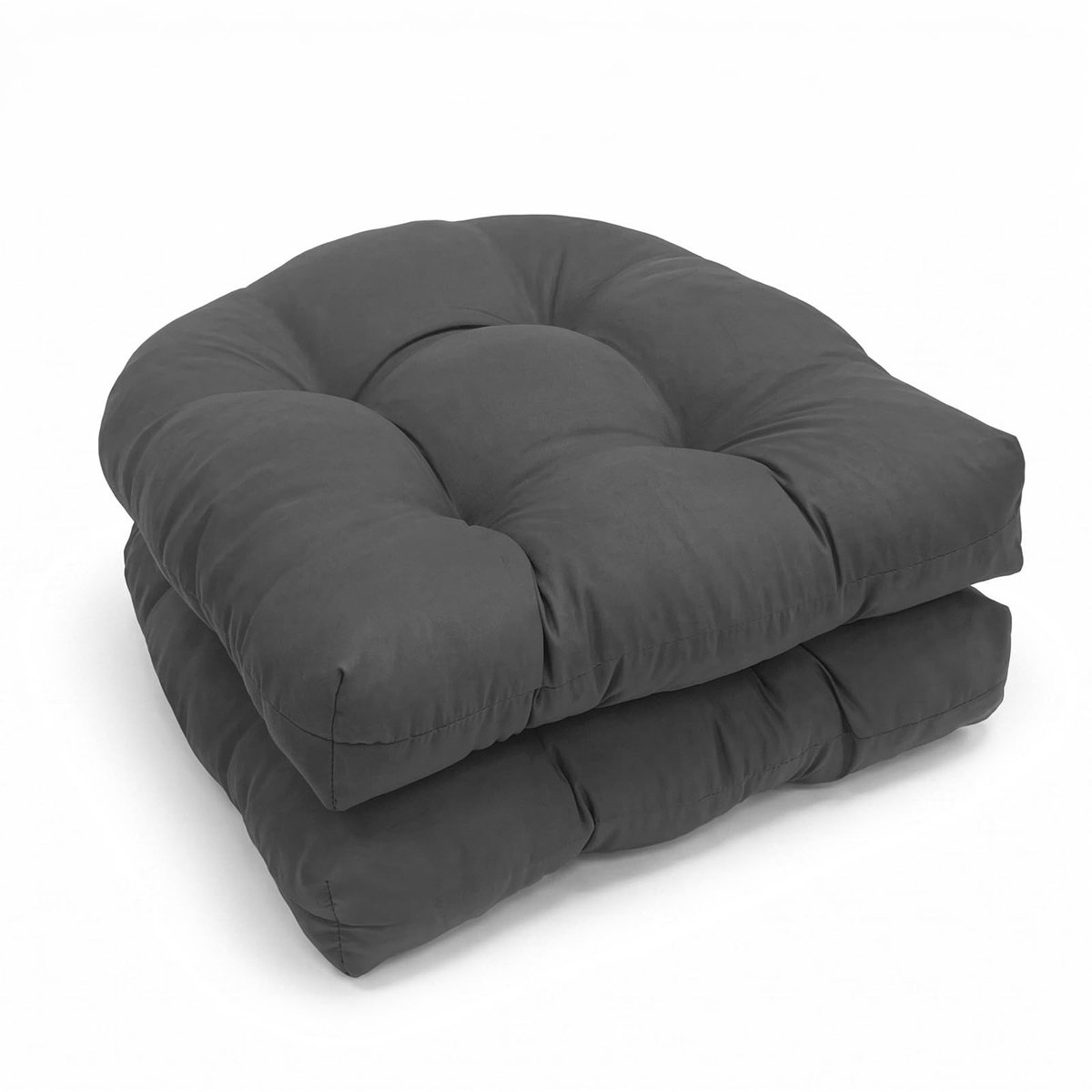 Omgoods - Set van 2 Halfronde Zitkussens voor Buiten 48 x 48 cm