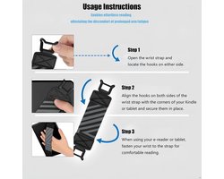 eReaders & Fire Tablet voor 6-8, Elastische vingerhouder Handgreepband – Compatibel met Kindle/Kobo/Voyaga/Lenovo/Sony E-Book-lezers, Lichtgewicht & Draagbare houder voor tablets