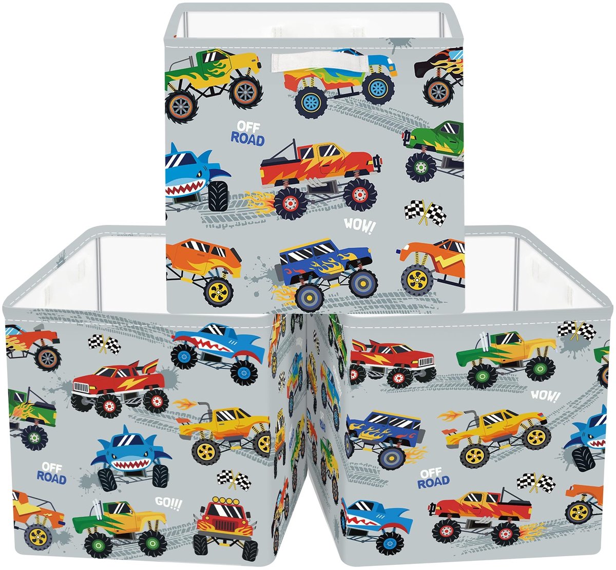 Omgoods - Set van 3 Vouwbare Opbergdozen voor Kleding en Speelgoed
